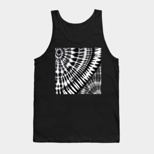 AI tie dye, black and white Tank Top